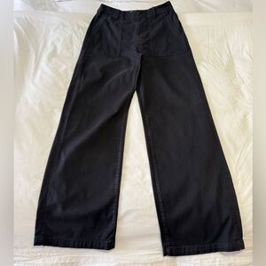Madewell | Women’s SZ 29 Tall | Low Slung Baggy Wide Leg Pants Almost Black